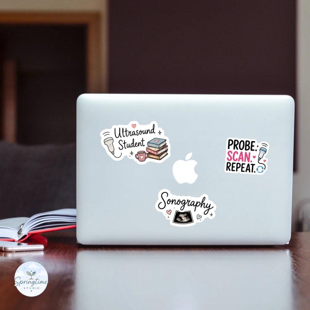 Sonography Titles Sticker Pack |     Sonography Career Titles | Diagnostic Medical Sonographer Ultrasound Digital Download PNG