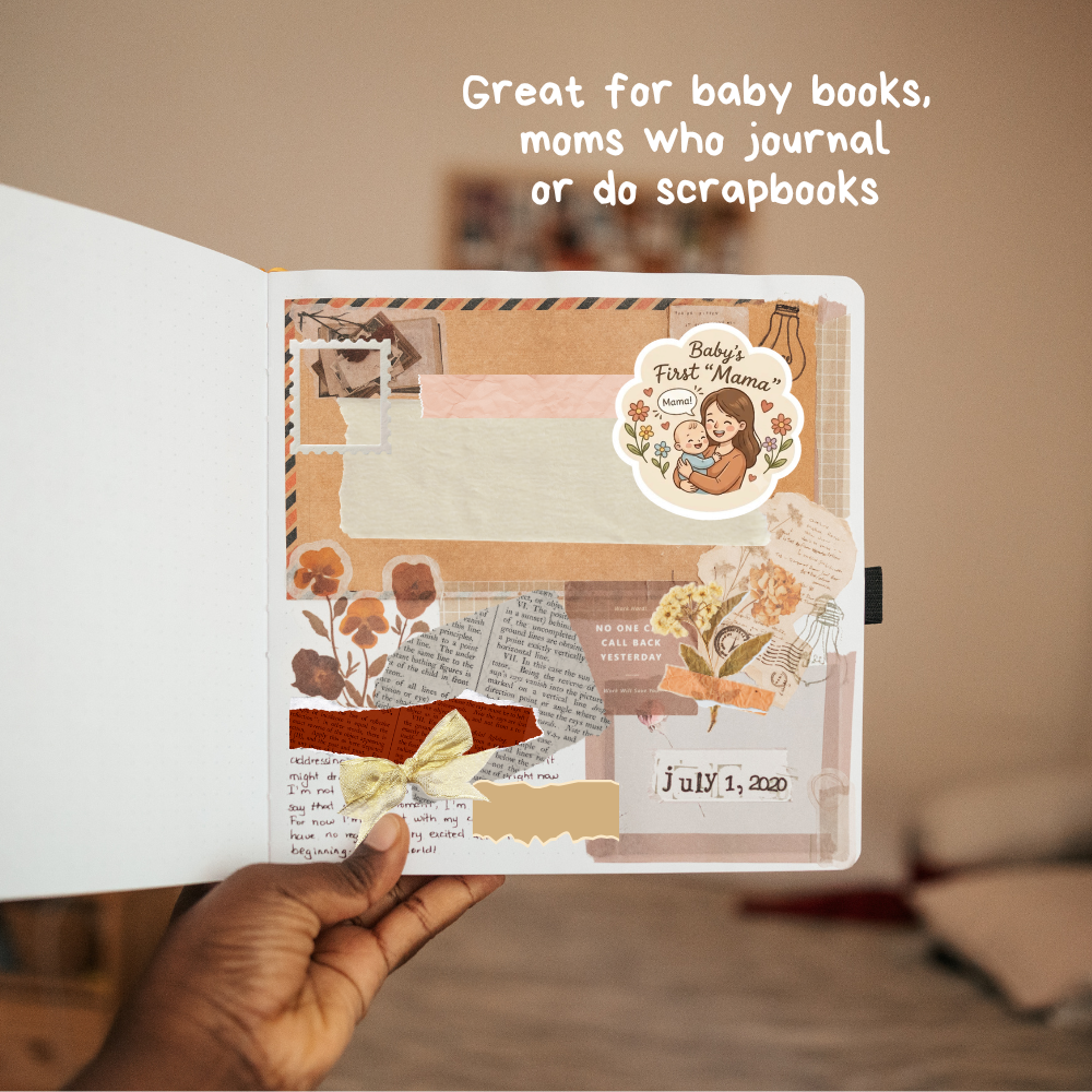 Baby Milestone Sticker Bundle | First Year Baby Memory Stickers | Printable Scrapbook & Baby Book Stickers | Digital Download | Baby’s Firsts Collection